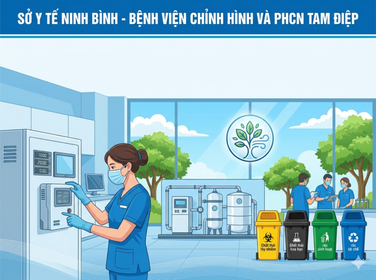 BV Chỉnh hình và PHCN Tam Điệp: Chung tay xây dựng môi trường bệnh viện an toàn, Xanh – Sạch –  Đẹp