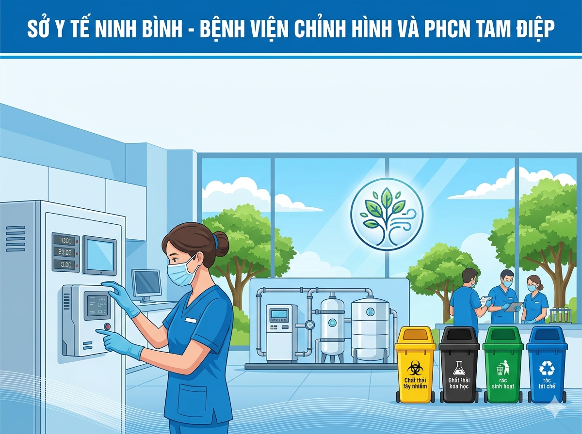 BV Chỉnh hình và PHCN Tam Điệp: Chung tay xây dựng môi trường bệnh viện an toàn, Xanh – Sạch – Đẹp xanh sach dep