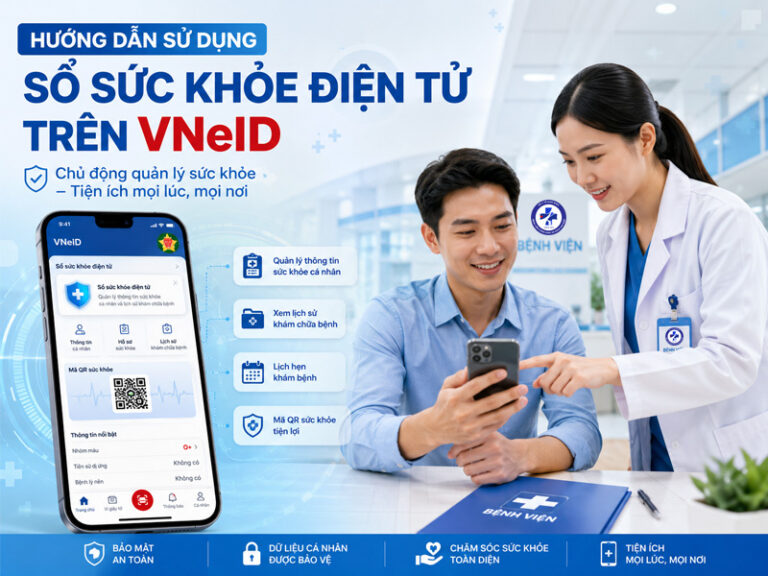 HƯỚNG DẪN CÁCH TRUY CẬP ĐỂ SỬ DỤNG TIỆN ÍCH CỦA SỔ SỨC KHOẺ ĐIỆN TỬ TRÊN VNeID