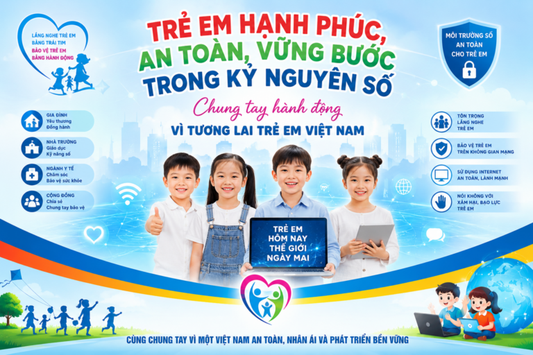 Lan tỏa yêu thương, bảo vệ trẻ em trong môi trường số an toàn