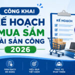 Bệnh viện Chỉnh hình và PHCN Tam Điệp công khai Kế hoạch mua sắm tài sản công năm 2026