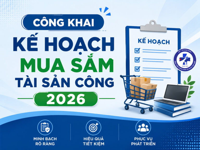 Bệnh viện Chỉnh hình và PHCN Tam Điệp công khai Kế hoạch mua sắm tài sản công năm 2026