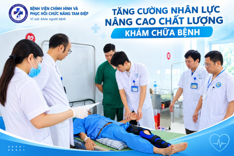 Bệnh viện Chỉnh hình và Phục hồi chức năng Tam Điệp tăng cường nhân lực, nâng cao chất lượng khám chữa bệnh