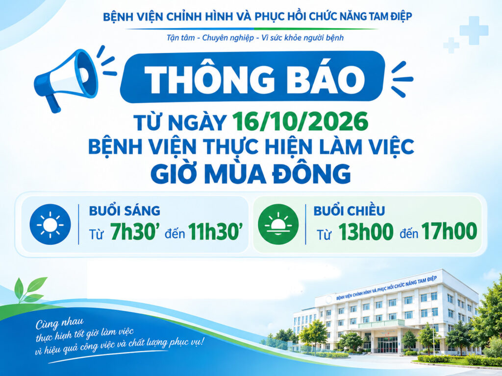 THÔNG BÁO GIỜ LÀM VIỆC MÙA ĐÔNG